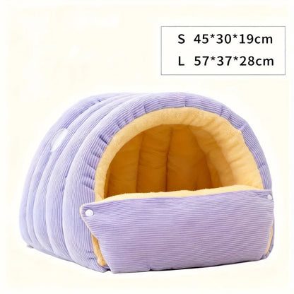 Miorra™ Cozy Winter Cat Bed – Plush Warm Pet Nest for Indoor Cats